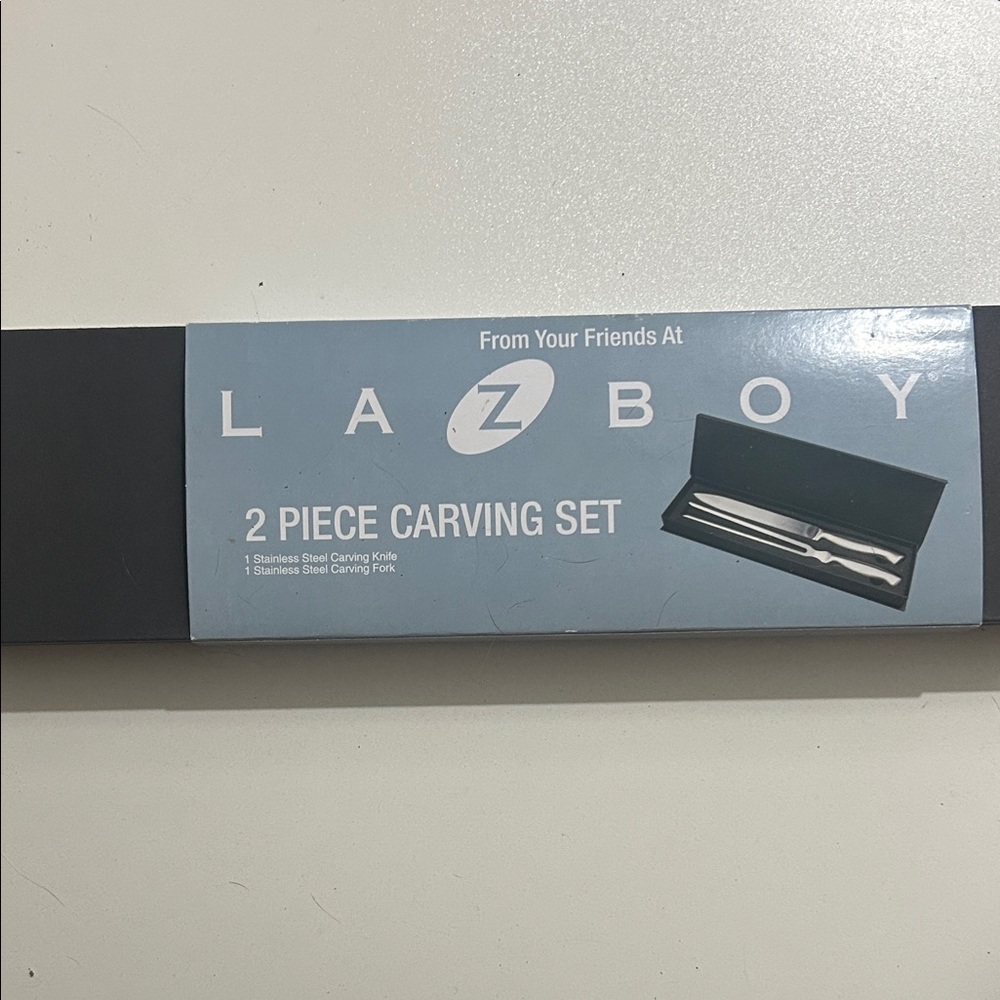 Black 2 Piece Carving Set